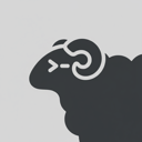 herdr logo: a ram with a terminal prompt for an eye